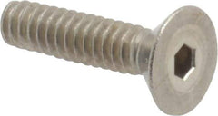 Value Collection - #4-40 UNC Hex Socket Drive, 82° Flat Screw - Grade 18-8 Stainless Steel, 1/2" OAL - Industrial Tool & Supply
