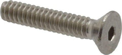 Value Collection - #4-40 UNC Hex Socket Drive, 82° Flat Screw - Grade 18-8 Stainless Steel, 5/8" OAL - Industrial Tool & Supply