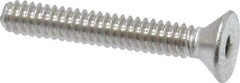 Value Collection - #4-40 UNC Hex Socket Drive, 82° Flat Screw - Grade 18-8 Stainless Steel, 3/4" OAL - Industrial Tool & Supply