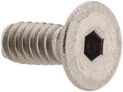 Value Collection - #6-32 UNC Hex Socket Drive, 82° Flat Screw - Grade 18-8 Stainless Steel, 3/8" OAL - Industrial Tool & Supply