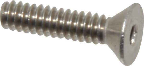 Value Collection - #6-32 UNC Hex Socket Drive, 82° Flat Screw - Grade 18-8 Stainless Steel, 5/8" OAL - Industrial Tool & Supply