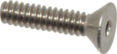 Value Collection - #6-32 UNC Hex Socket Drive, 82° Flat Screw - Grade 18-8 Stainless Steel, 5/8" OAL - Industrial Tool & Supply