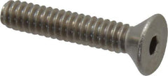 Value Collection - #6-32 UNC Hex Socket Drive, 82° Flat Screw - Grade 18-8 Stainless Steel, 3/4" OAL - Industrial Tool & Supply