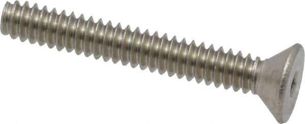 Value Collection - #6-32 UNC Hex Socket Drive, 82° Flat Screw - Grade 18-8 Stainless Steel, 1" OAL - Industrial Tool & Supply