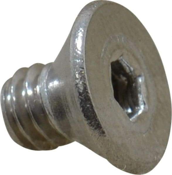 Value Collection - #8-32 UNC Hex Socket Drive, 82° Flat Screw - Grade 18-8 Stainless Steel, 1/4" OAL - Industrial Tool & Supply