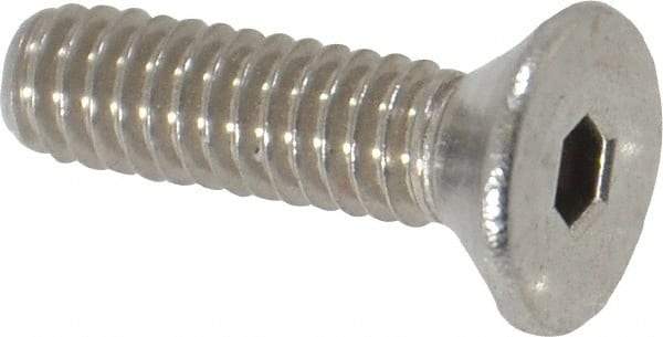 Value Collection - #8-32 UNC Hex Socket Drive, 82° Flat Screw - Grade 18-8 Stainless Steel, 5/8" OAL - Industrial Tool & Supply
