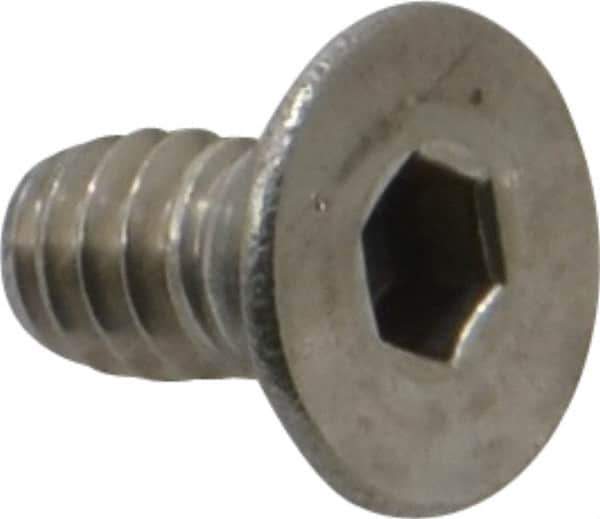 Value Collection - #10-24 UNC Hex Socket Drive, 82° Flat Screw - Grade 18-8 Stainless Steel, 3/8" OAL - Industrial Tool & Supply