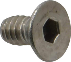 Value Collection - #10-24 UNC Hex Socket Drive, 82° Flat Screw - Grade 18-8 Stainless Steel, 3/8" OAL - Industrial Tool & Supply