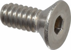 Value Collection - #10-24 UNC Hex Socket Drive, 82° Flat Screw - Grade 18-8 Stainless Steel, 1/2" OAL - Industrial Tool & Supply