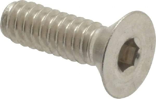 Value Collection - #10-24 UNC Hex Socket Drive, 82° Flat Screw - Grade 18-8 Stainless Steel, 5/8" OAL - Industrial Tool & Supply