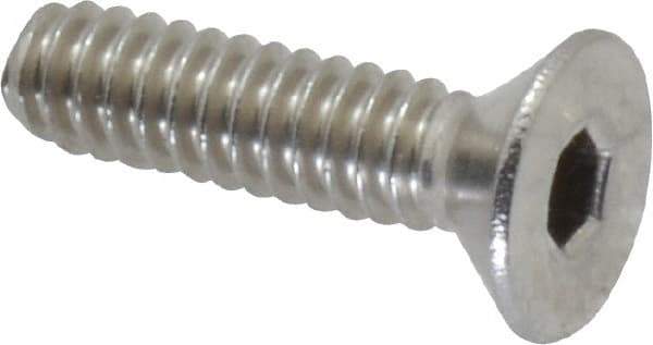 Value Collection - #10-24 UNC Hex Socket Drive, 82° Flat Screw - Grade 18-8 Stainless Steel, 3/4" OAL - Industrial Tool & Supply