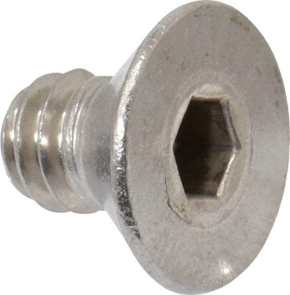 Value Collection - 1/4-20 UNC Hex Socket Drive, 82° Flat Screw - Grade 18-8 Stainless Steel, 3/8" OAL - Industrial Tool & Supply
