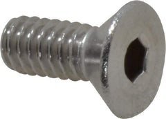 Value Collection - 1/4-20 UNC Hex Socket Drive, 82° Flat Screw - Grade 18-8 Stainless Steel, 5/8" OAL - Industrial Tool & Supply