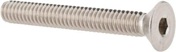 Value Collection - 1/4-20 UNC Hex Socket Drive, 82° Flat Screw - Grade 18-8 Stainless Steel, 2" OAL - Industrial Tool & Supply
