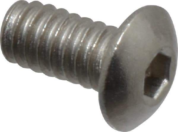 Value Collection - #2-56 UNC Hex Socket Drive, Button Screw - Grade 18-8 Stainless Steel, 3/16" Length Under Head - Industrial Tool & Supply