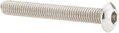 Value Collection - #10-32 UNF Hex Socket Drive, Button Screw - Grade 18-8 Stainless Steel, 1-1/2" Length Under Head - Industrial Tool & Supply