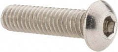Value Collection - 5/16-18 UNC Hex Socket Drive, Button Screw - Grade 18-8 Stainless Steel, 1-1/4" Length Under Head - Industrial Tool & Supply