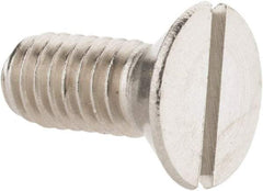 Value Collection - 5/16-18 UNC, 3/4" OAL Slotted Drive Machine Screw - Flat Head, Grade 18-8 Stainless Steel, Uncoated, Without Washer - Industrial Tool & Supply
