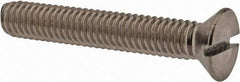 Value Collection - 5/16-18 UNC, 2" OAL Slotted Drive Machine Screw - Flat Head, Grade 18-8 Stainless Steel, Uncoated, Without Washer - Industrial Tool & Supply
