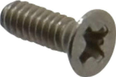 Value Collection - #2-56 UNC, 1/4" OAL Phillips Drive Machine Screw - Flat Head, Grade 18-8 Stainless Steel, Uncoated, Without Washer - Industrial Tool & Supply