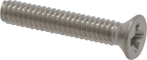 Value Collection - #2-56 UNC, 1/2" OAL Phillips Drive Machine Screw - Flat Head, Grade 18-8 Stainless Steel, Uncoated, Without Washer - Industrial Tool & Supply