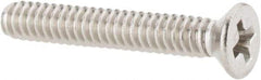Value Collection - #4-40 UNC, 3/4" OAL Phillips Drive Machine Screw - Flat Head, Grade 18-8 Stainless Steel, Uncoated, Without Washer - Industrial Tool & Supply