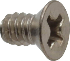 Value Collection - #6-32 UNC, 1/4" OAL Phillips Drive Machine Screw - Flat Head, Grade 18-8 Stainless Steel, Uncoated, Without Washer - Industrial Tool & Supply