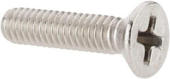 Value Collection - #8-32 UNC, 3/4" OAL Phillips Drive Machine Screw - Flat Head, Grade 18-8 Stainless Steel, Uncoated, Without Washer - Industrial Tool & Supply