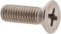 Value Collection - #10-32 UNF, 5/8" OAL Phillips Drive Machine Screw - Flat Head, Grade 18-8 Stainless Steel, Uncoated, Without Washer - Industrial Tool & Supply