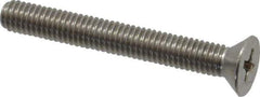 Value Collection - #10-32 UNF, 1-1/2" OAL Phillips Drive Machine Screw - Flat Head, Grade 18-8 Stainless Steel, Uncoated, Without Washer - Industrial Tool & Supply