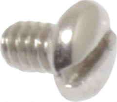 Value Collection - #2-56 UNC, 1/8" Length Under Head Slotted Drive Machine Screw - Pan Head, Grade 18-8 Stainless Steel, Uncoated, Without Washer - Industrial Tool & Supply