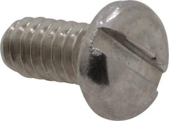 Value Collection - #2-56 UNC, 3/16" Length Under Head Slotted Drive Machine Screw - Pan Head, Grade 18-8 Stainless Steel, Uncoated, Without Washer - Industrial Tool & Supply