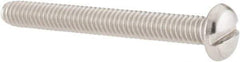 Value Collection - #8-32 UNC, 1-1/2" Length Under Head Slotted Drive Machine Screw - Pan Head, Grade 18-8 Stainless Steel, Uncoated, Without Washer - Industrial Tool & Supply