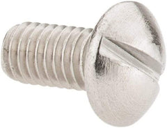 Value Collection - #10-32 UNF, 3/8" Length Under Head Slotted Drive Machine Screw - Pan Head, Grade 18-8 Stainless Steel, Uncoated, Without Washer - Industrial Tool & Supply