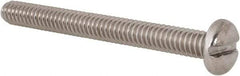 Value Collection - 1/4-20 UNC, 2-1/2" Length Under Head Slotted Drive Machine Screw - Pan Head, Grade 18-8 Stainless Steel, Uncoated, Without Washer - Industrial Tool & Supply