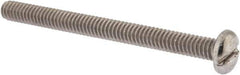 Value Collection - 1/4-20 UNC, 3" Length Under Head Slotted Drive Machine Screw - Pan Head, Grade 18-8 Stainless Steel, Uncoated, Without Washer - Industrial Tool & Supply