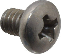 Value Collection - #2-56 UNC, 1/8" Length Under Head Phillips Drive Machine Screw - Pan Head, Grade 18-8 Stainless Steel, Uncoated, Without Washer - Industrial Tool & Supply