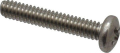 Value Collection - #2-56 UNC, 1/2" Length Under Head Phillips Drive Machine Screw - Pan Head, Grade 18-8 Stainless Steel, Uncoated, Without Washer - Industrial Tool & Supply