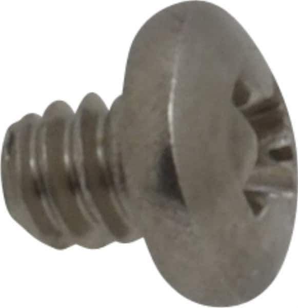 Value Collection - #4-40 UNC, 1/8" Length Under Head Phillips Drive Machine Screw - Pan Head, Grade 18-8 Stainless Steel, Uncoated, Without Washer - Industrial Tool & Supply