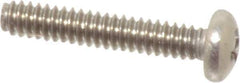 Value Collection - #4-40 UNC, 5/8" Length Under Head Phillips Drive Machine Screw - Pan Head, Grade 18-8 Stainless Steel, Uncoated, Without Washer - Industrial Tool & Supply