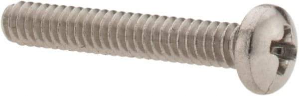 Value Collection - #4-40 UNC, 3/4" Length Under Head Phillips Drive Machine Screw - Pan Head, Grade 18-8 Stainless Steel, Uncoated, Without Washer - Industrial Tool & Supply