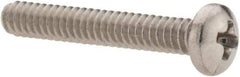 Value Collection - #4-40 UNC, 3/4" Length Under Head Phillips Drive Machine Screw - Pan Head, Grade 18-8 Stainless Steel, Uncoated, Without Washer - Industrial Tool & Supply