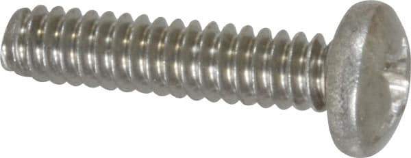 Value Collection - #6-32 UNC, 5/8" Length Under Head Phillips Drive Machine Screw - Pan Head, Grade 18-8 Stainless Steel, Uncoated, Without Washer - Industrial Tool & Supply