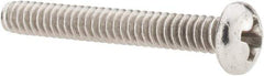 Value Collection - #6-32 UNC, 1" Length Under Head Phillips Drive Machine Screw - Pan Head, Grade 18-8 Stainless Steel, Uncoated, Without Washer - Industrial Tool & Supply