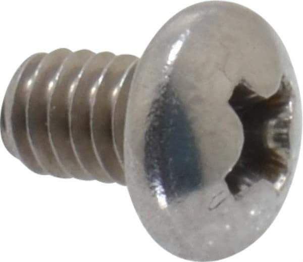 Value Collection - #8-32 UNC, 1/4" Length Under Head Phillips Drive Machine Screw - Pan Head, Grade 18-8 Stainless Steel, Uncoated, Without Washer - Industrial Tool & Supply