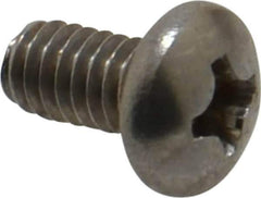 Value Collection - #8-32 UNC, 5/16" Length Under Head Phillips Drive Machine Screw - Pan Head, Grade 18-8 Stainless Steel, Uncoated, Without Washer - Industrial Tool & Supply