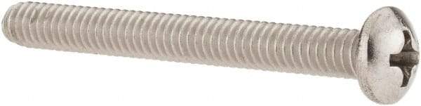 Value Collection - #8-32 UNC, 1-1/2" Length Under Head Phillips Drive Machine Screw - Pan Head, Grade 18-8 Stainless Steel, Uncoated, Without Washer - Industrial Tool & Supply