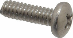 Value Collection - #10-24 UNC, 5/8" Length Under Head Phillips Drive Machine Screw - Pan Head, Grade 18-8 Stainless Steel, Uncoated, Without Washer - Industrial Tool & Supply