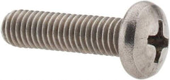 Value Collection - #10-24 UNC, 3/4" Length Under Head Phillips Drive Machine Screw - Pan Head, Grade 18-8 Stainless Steel, Uncoated, Without Washer - Industrial Tool & Supply