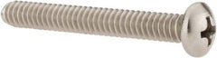 Value Collection - #10-24 UNC, 1-1/2" Length Under Head Phillips Drive Machine Screw - Pan Head, Grade 18-8 Stainless Steel, Uncoated, Without Washer - Industrial Tool & Supply